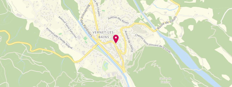 Plan de Jc Presse, 5 place de la République, 66820 Vernet-les-Bains