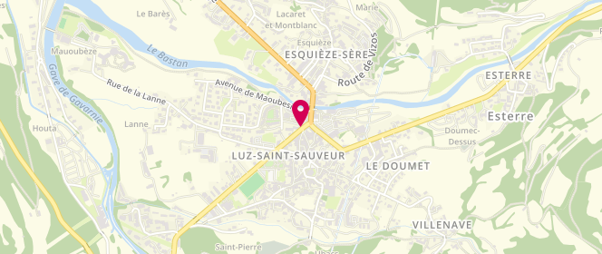 Plan de Cafe de l'Europe, 6 avenue de Saint-Sauveur, 65120 Luz-Saint-Sauveur
