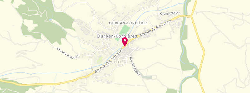 Plan de HILLARTIN Bernard, 1 Rue Droite, 11360 Durban-Corbières