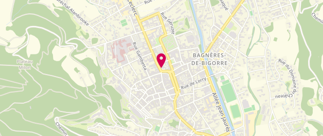 Plan de Le Central, 22 Place Lafayette, 65200 Bagnères-de-Bigorre