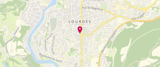 Plan de Le Fontenoy, 10 avenue du Maréchal Foch, 65100 Lourdes