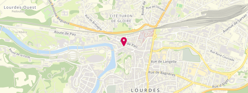 Plan de A la Chaîne d'Or, 56 Boulevard de la Grotte, 65100 Lourdes