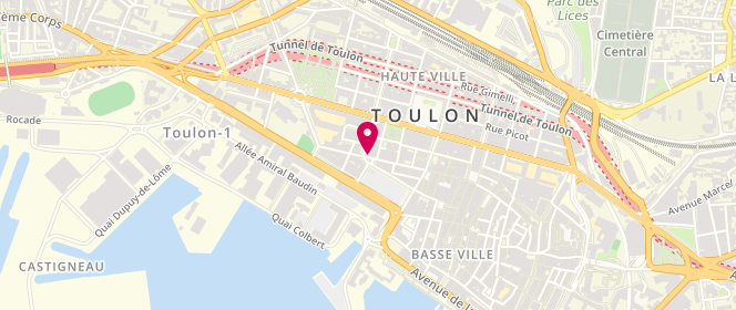 Plan de Le Chiquito, 97 avenue Jean Moulin, 83000 Toulon