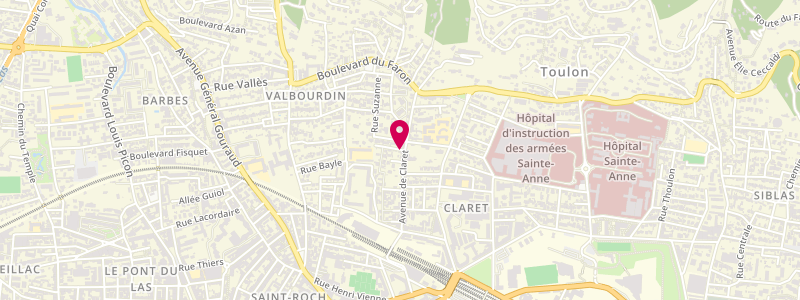 Plan de Civette de Claret, 547 avenue de Claret, 83000 Toulon