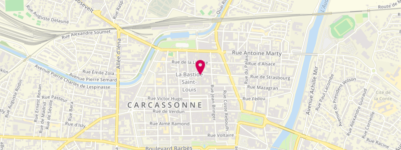 Plan de Le Khedive, 46 Rue Georges Clemenceau, 11000 Carcassonne
