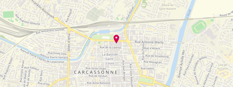 Plan de Maison de la Presse, 76 Rue Georges Clemenceau, 11000 Carcassonne