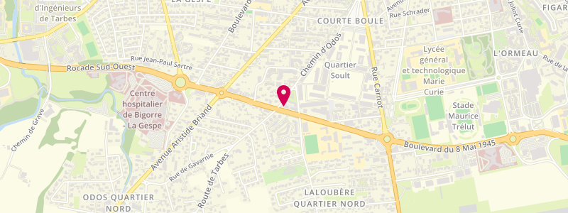 Plan de Le Bergerac, 25 Boulevard Claude Debussy, 65000 Tarbes