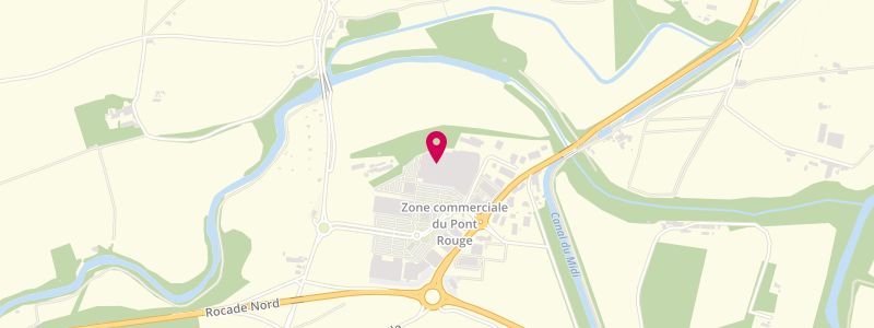 Plan de CASTAN Christophe, Zone Industrielle du Pont Rouge, 11000 Carcassonne
