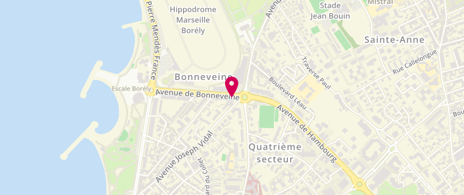 Plan de Le Bonneveine, 1 Avenue Bonneveine, 13008 Marseille