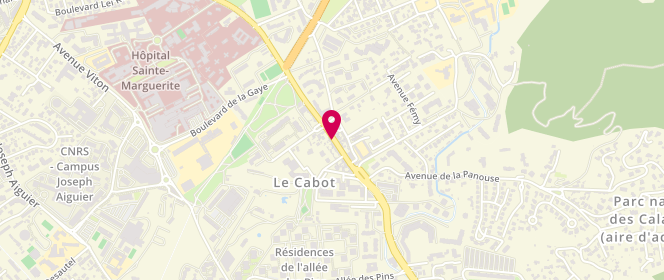 Plan de Bar Tabac du Cabot, 54 Boulevard du Cabot, 13009 Marseille