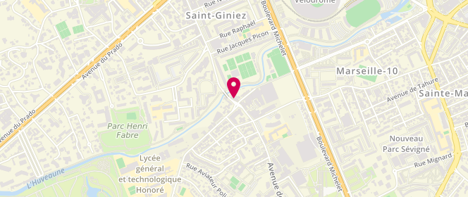 Plan de Le Calumet, 179 avenue de Mazargues, 13008 Marseille