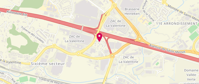 Plan de Pietri et Cie SNC, Centre Commercial la Valentine Route Sablière, 13011 Marseille
