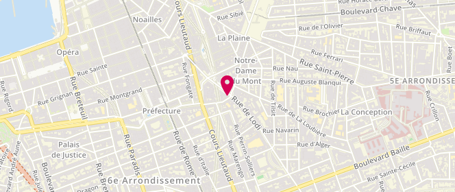 Plan de Bar Tabac de la Place, 38 Place N.D du Mont, 13006 Marseille