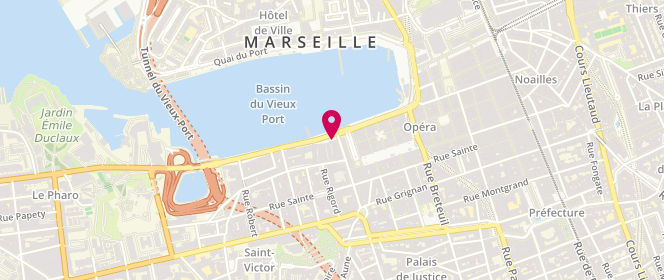 Plan de Brasserie Beau Rivage, 13 Quai de Rive Neuve, 13007 Marseille