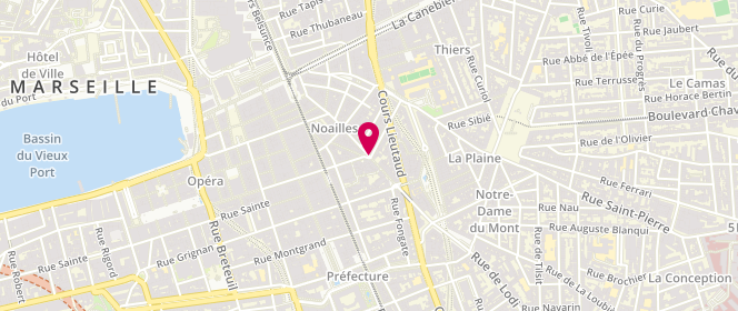 Plan de Bar des 2 Amis, 59 Rue d'Aubagne, 13001 Marseille