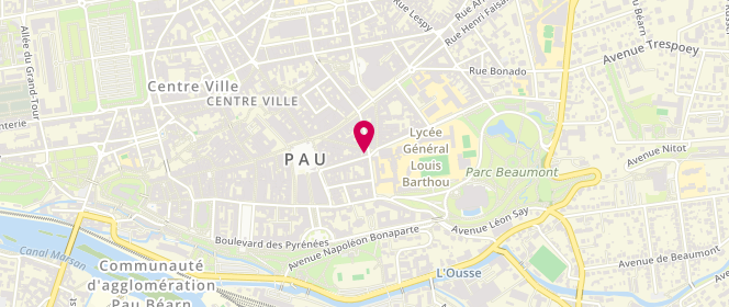 Plan de Le F4P, 1 Place Saint Louis de Gonzague, 64000 Pau