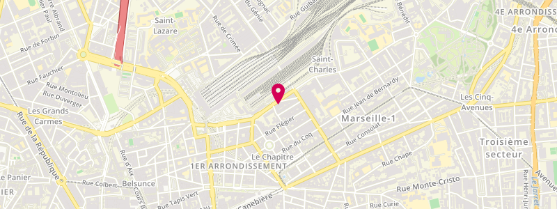 Plan de Le Saint-Charles, 50 Boulevard Voltaire, 13001 Marseille