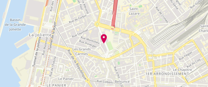 Plan de Le Pelletan, 17 avenue Camille Pelletan, 13002 Marseille