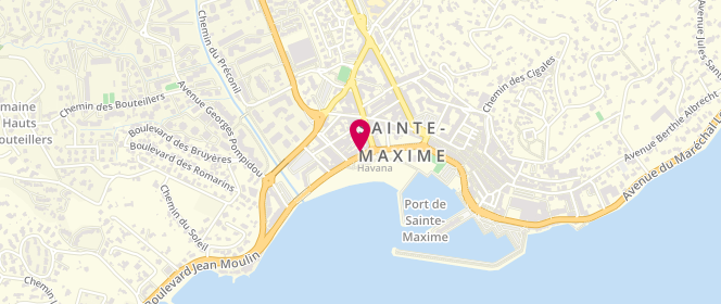 Plan de Les Dauphins, 30 avenue Charles de Gaulle, 83120 Sainte-Maxime