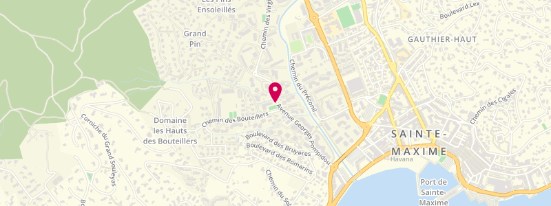 Plan de Le Patio Hoe, 32 Avenue Georges Pompidou, 83120 Sainte-Maxime