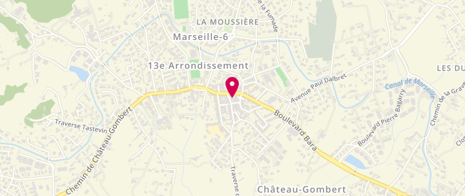 Plan de Brasserie Tabac le Chateau Gombert, 17 Rue Centrale, 13013 Marseille