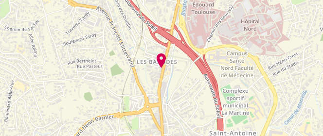 Plan de Les Bastides, 267 Avenue Saint Antoine, 13015 Marseille