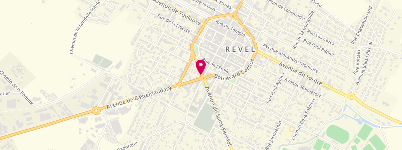 Plan de REGIS Sylvie, 1 Boulevard Denfert Rochereau, 31250 Revel