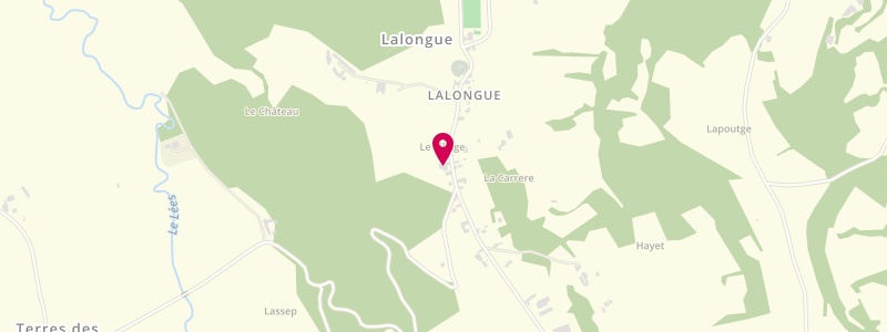 Plan de Chez Larrieu, 6 Route de Simacourbe, 64350 Lalongue
