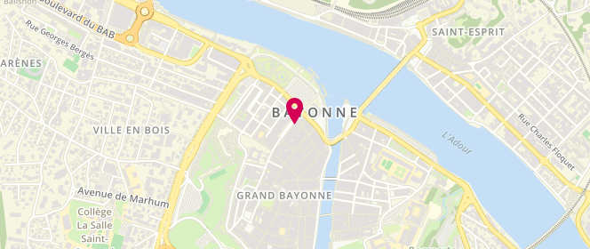 Plan de Le Jean Bart, 7 Rue Thiers, 64100 Bayonne