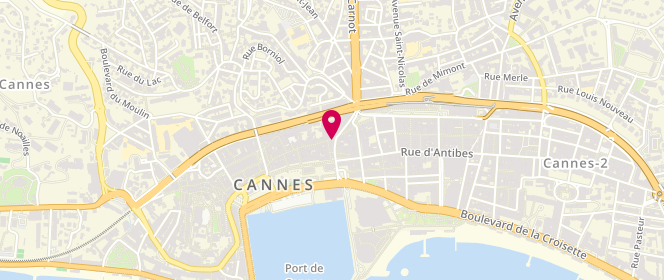 Plan de Le Meynadier, 1 Rue Meynadier, 06400 Cannes