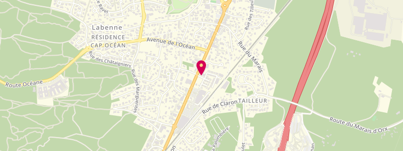 Plan de Le Cameleon, Rue du parc, 40530 Labenne