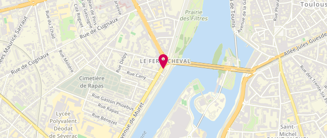 Plan de Au Fer à Cheval, 310 avenue de Muret, 31300 Toulouse