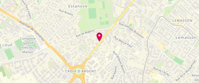 Plan de Le Toulouse Avenue, 144 avenue de Toulouse, 34070 Montpellier