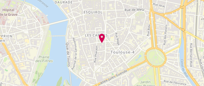 Plan de BUCHOT Hélène, 38 place des Carmes, 31000 Toulouse