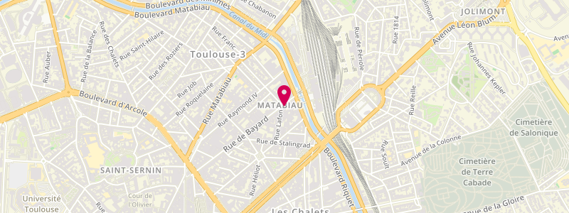 Plan de La Choppe Matabiau, 70 Rue de Bayard, 31000 Toulouse