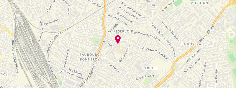Plan de Le Brazza, 64 avenue de Lavaur, 31500 Toulouse