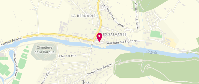 Plan de MAYNADIER Jacques, Les Salvages 6 Avenue Sidobre, 81100 Burlats