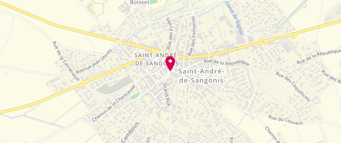 Plan de Le Diffuseur, 19 Cours de la Place, 34725 Saint-André-de-Sangonis