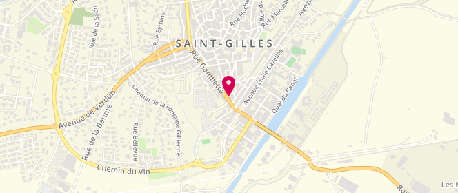 Plan de SNC L.G, 4 place Gambetta, 30800 Saint-Gilles