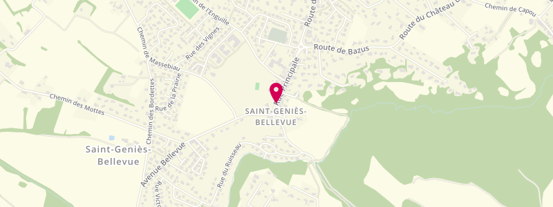 Plan de Le Bellevue, 10 Rue Principale, 31180 Saint-Geniès-Bellevue