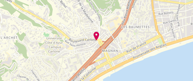 Plan de Le Saint Claude, 1 Boulevard Carlone, 06000 Nice