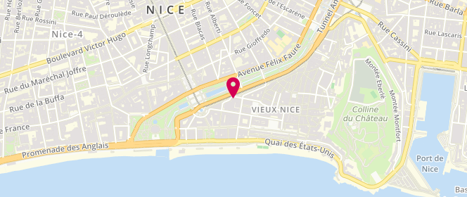 Plan de Le Café des Jardins, 2 Rue de la Préfecture, 06300 Nice