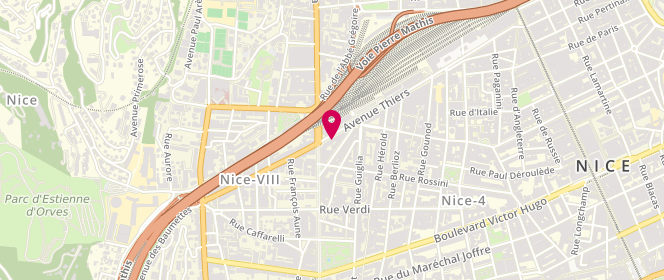 Plan de Le Toulouse Lautrec, 49 avenue Thiers, 06000 Nice