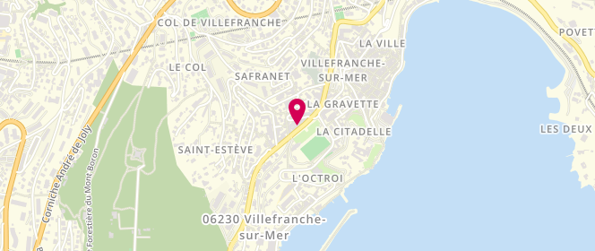 Plan de TABAC DE l'OCTROI, 8 avenue du Maréchal Foch, 06230 Villefranche-sur-Mer