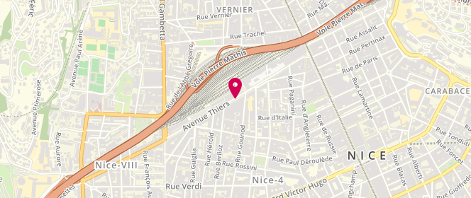 Plan de Relay, Hall Ouest de la Gare Thiers, 06000 Nice