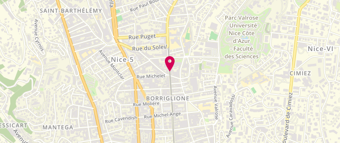Plan de Le Diplomate, 44 Avenue Borriglione, 06100 Nice