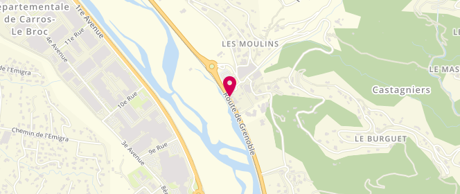 Plan de Le 202, Quai Moulins 2074 Route Grenoble, 06670 Castagniers
