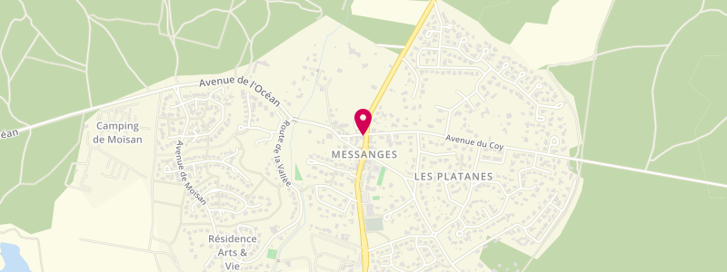 Plan de EIRL Mamase, 5 Route de la Côte d'Argent, 40660 Messanges
