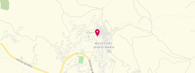 Plan de La Part des Anges, avenue Frédéric Mistral, 04360 Moustiers-Sainte-Marie