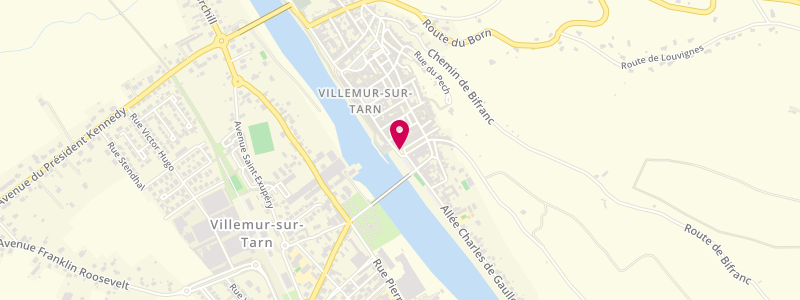 Plan de Cafe de la Tour, 2 Place Souvenir, 31340 Villemur-sur-Tarn
